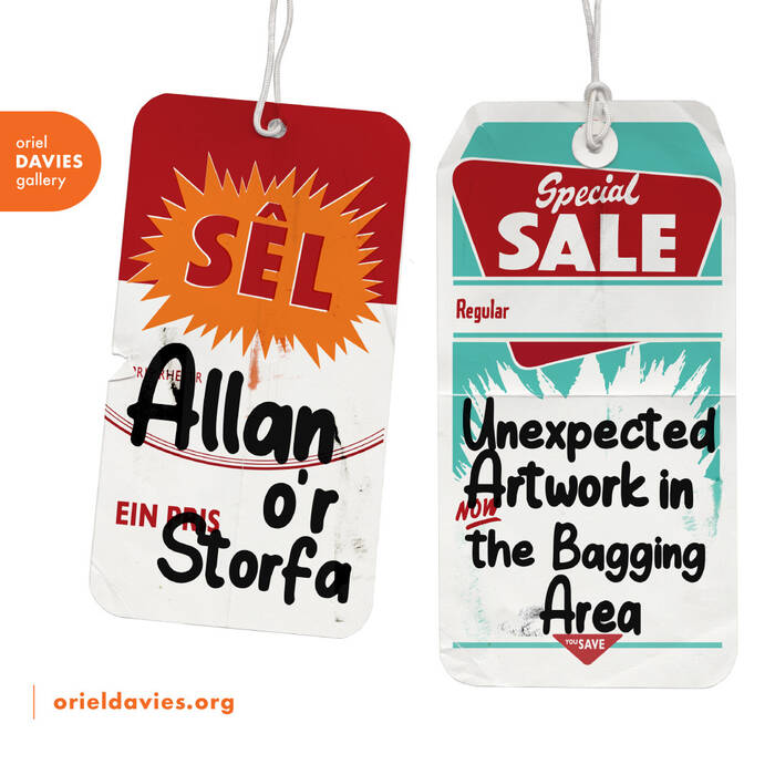 Allan o'r Storfa / Unexpected Artwork in the Bagging Area